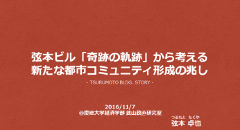 慶應大学経済学部で新たな都市コミュニティの形成の兆しについて講演をしました！